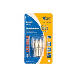 Светодиодная лампа KRAFT P21/5W BAY15d 12/24v White 12 LEDs KT 700066 