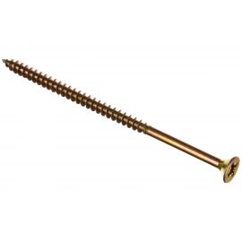 Потайной универсальный шуруп Метизный двор 6,0x120, желтый, 50 шт. 4607159063670 