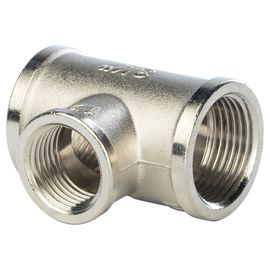 Переходной никелированный тройник STOUT ВВ 3/4X1/2X3/4 RG008Q0QTEIEBL 
