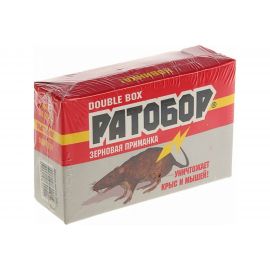 Зерновая приманка от мышей и крыс Ратобор Double Box, 2х100 г 4620015690414 