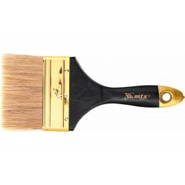 Плоская кисть MATRIX Профи 4", натуральная щетина, деревянная ручка MATRIX 83155 