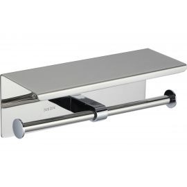 Держатель для туалетной бумаги Savol с полочкой для мобильного телефона нержавеющая сталь S-00AK57 