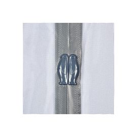 Противомоскитная сетка-штора на дверь с магнитами и крепежом, 45x210 см 2шт HELP 80004 