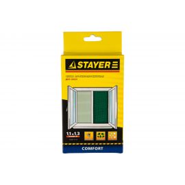Противомоскитная сетка для окна с крепежной лентой Stayer STAYER COMFORT зеленая, ПЭТ, 1.1x1.3м 12482-11-13 