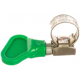 Обжимной хомут из нержавеющей стали Tech-Krep 8х12 с бабочкой 1шт - ярлык 112851 