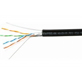 Кабель SkyNet Premium FTP outdoor 4x2x0,51 на тросу, медный, FLUKE TEST, кат.5e, однож., 305 м, CSP-FTP-4-CU-OUTR 