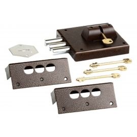 Накладной замок CERBER ЗНУ-П С1-П 114 полный комплект 2029 