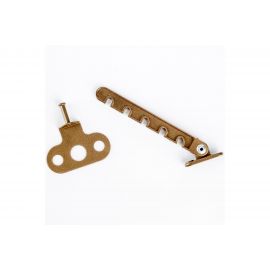 Оконный ограничитель Трибатрон металл Евро-2 120 мм, бронзовый металлик 3492 