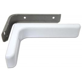 Угловая консоль Локри 183x114 мм, белая MOD 2 183X114 WHITE SET 2PCS 