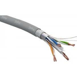 Кабель ЭРА витая пара F-4-PVC-6 F/UTP 4x2x23 AWG Cat 6 CU PVC 305 метров, Б0053026 