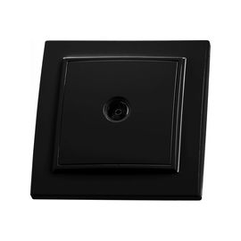 1-местная телевизионная розетка STEKKER PST10-9008-03, 75 Ом, 5-862МГц, серия Эрна, черный 39476 