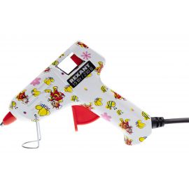 Клеевой пистолет с набором цветных стержней Rexant 12 шт. 12-0112 