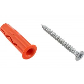 Шуруп ЕВРОПАРТНЕР Zn 5,0х50 в компл. с дюбелем MULTI 10x40, 6 шт. MP 408 17 