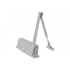 Дверной доводчик Trodos TD-120 с фиксацией 90 серебро 272050 