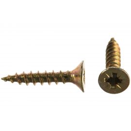 Потайной универсальный шуруп Метизный двор 3,0x16, желтый, 50 шт. 4607173900685 