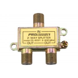 Делитель ТВ PROconnect на 2 выхода F разъём 5-900 МГц 05-6031 