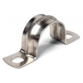 Металлическая двухлапковая скоба FORTISFLEX СМД INOX 8-9 мм 80980 