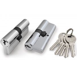 Цилиндровый механизм Fuaro 100 ZA 80 mm /35+10+35/ CP хром 5 кл. 22289 