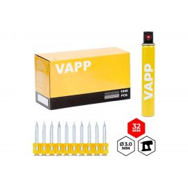 Усиленные гвозди для монтажного пистолета VAPP 32х3 мм, с газовым баллоном 165 мм VAPP.G-CN332 