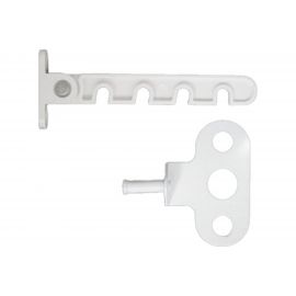 Оконный ограничитель д/ПВХ Левша белый У1-5649.Б 