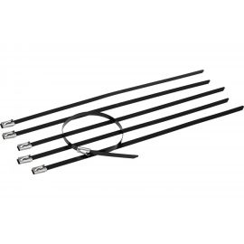 Стальной хомут с полимерным покрытием REXANT 400x4,6 50 шт 07-0428-5 