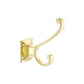 Мебельный крючок KERRON Д90 Ш75 В32, латунь KR 0130 OT 