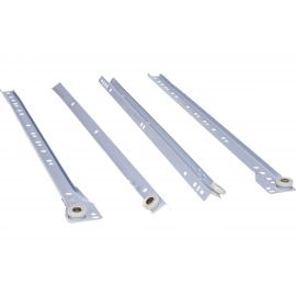 Роликовые направляющие Tech-Krep 450 мм белый комплект 130864 