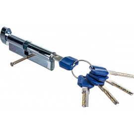 Цилиндровый механизм с вертушкой PUNTO Z402/100 mm 50+10+40 CP хром 5 кл. 36183 