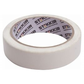 Малярная лента STEKKER 24 мм, длина 40 м, на бумажной основе, белая NTP7-24-40 39154 