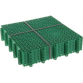 Универсальное модульное покрытие ГеоПластБорд 330x330x10 мм, зеленое, 27 шт. УМП_330.330.10_з_27 