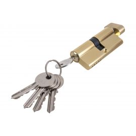 Цилиндровый механизм с вертушкой AJAX AX102/70 mm 30+10+30 PB латунь 5 кл. 39845 