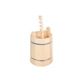 Кадка из липы с гнётом и замком Банные штучки 15л 32689 