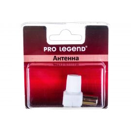 Антенный штекер Pro Legend пластиковый, розетка, угловой, белый, PL2005 