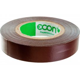 Изолента Econ 15 мм х 20 м, 0,15 мм, коричневый 15201508 