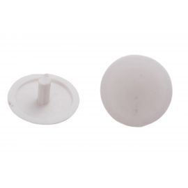 Заглушка на шуруп-стяжку ЕВРОПАРТНЕР 5 мм белая 40 шт. 16 1854 4 