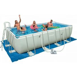 Каркасный прямоугольный бассейн Bestway 549х274х122 см, 14812 л, 5678 л/ч 56465 BW 008927 