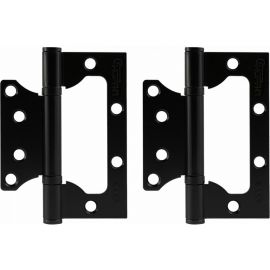 Петля накладная универсальная НОРА-М STD 800-4"" FHP-STD без колп.(черный, 100x75x2,5 мм) 18473 