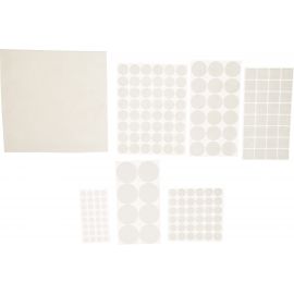 Набор самоклеящихся накладок на мебельные ножки Stayer COMFORT 175 шт, белые 40917-H175 