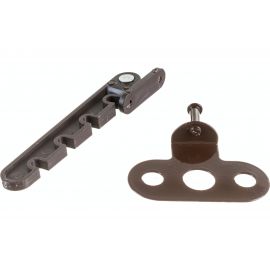 Оконный ограничитель д/ПВХ Левша коричневый У1-5649.К 