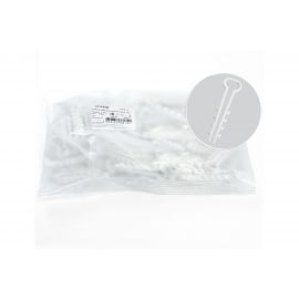 Дюбель-хомут для плоского кабеля STEKKER 5-10 мм, DCL01-05-10, белый, 100 шт. 39859 