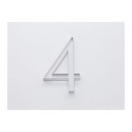 Цифра дверная 4 Brante LOFT 60 мм матовый хром 150183 