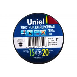 Изоляционная лента Uniel 20/15/01 BLK UIT-135P 4484 