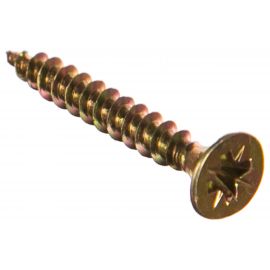 Универсальный саморез по дереву КрепСтройГрупп 4х30 желтый цинк, 500 шт. 145433 