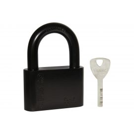 Навесной замок Fuaro PL-15-70 Black диск. 4 кл., блистер 42283 