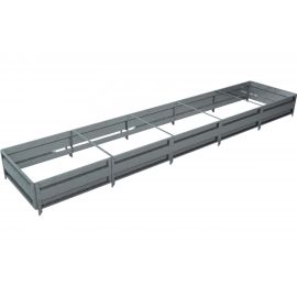 Сборная грядка Delta-Park GU 1х5 м, серебристая 30011_GU15Zn 
