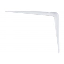 Угловой кронштейн с ребром СИБРТЕХ 100х125 мм белый 94015 