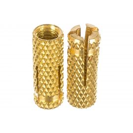 Забиваемый анкер Качественный Крепеж цанга М 6, латунь 100 шт 0200070 КЧ 