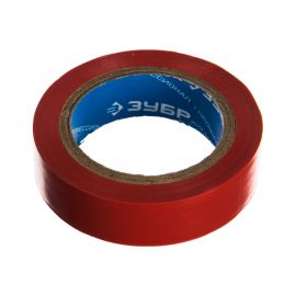 Изолента Зубр ЭЛЕК-10 ПВХ не поддерживает горение 10м /0 13х15мм/ красная 1233-3_z02 