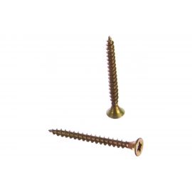 Универсальный саморез по дереву КрепСтройГрупп 3х30 желтый цинк, 500 шт. 145416 