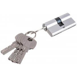 Цилиндровый механизм AJAX AX200/60 mm 25+10+25 CP хром 5 кл. 39853 